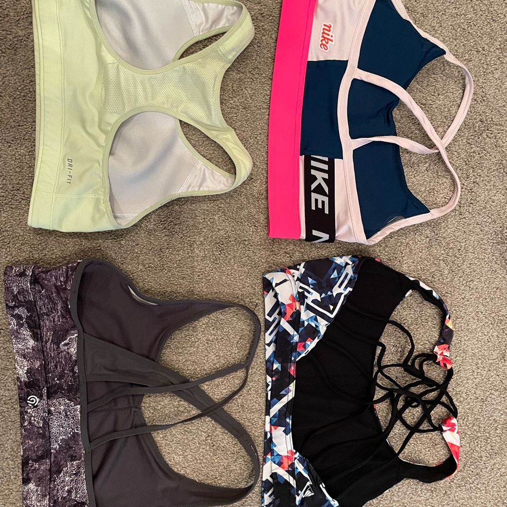 Nike & Print Design Sports Bras